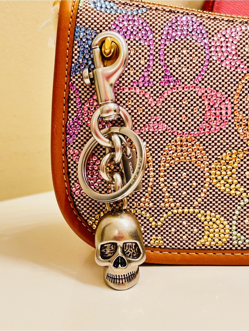 NWOT EXTREMELY RARE Coach Skull Bag Charm/ Keychain - Picture 14 of 16